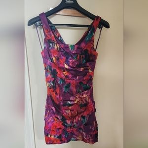 Express multicolor mini dress, size 2